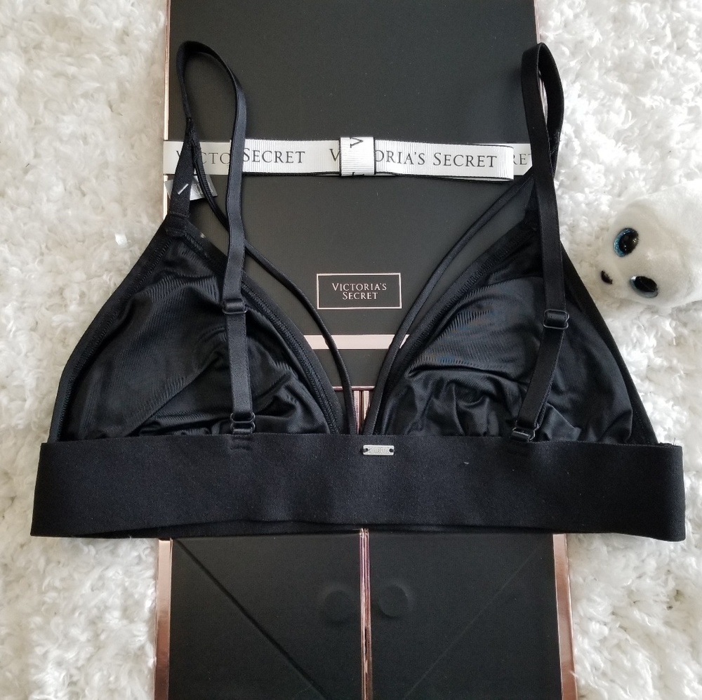 NWT PINK Victoria's Secret Embroidered Roses And Stars Bralette. - Picture 6 of 7